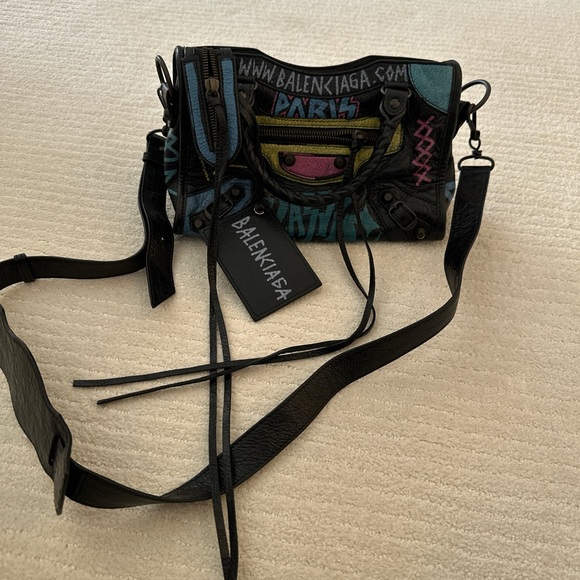 Balenciaga Black and Multicolor Women's Bag - Picture 1 of 2